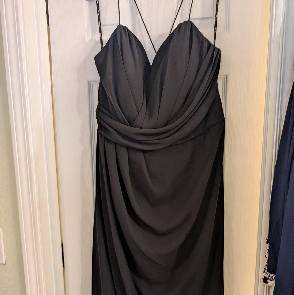 City Chic Strapless Black Dress
